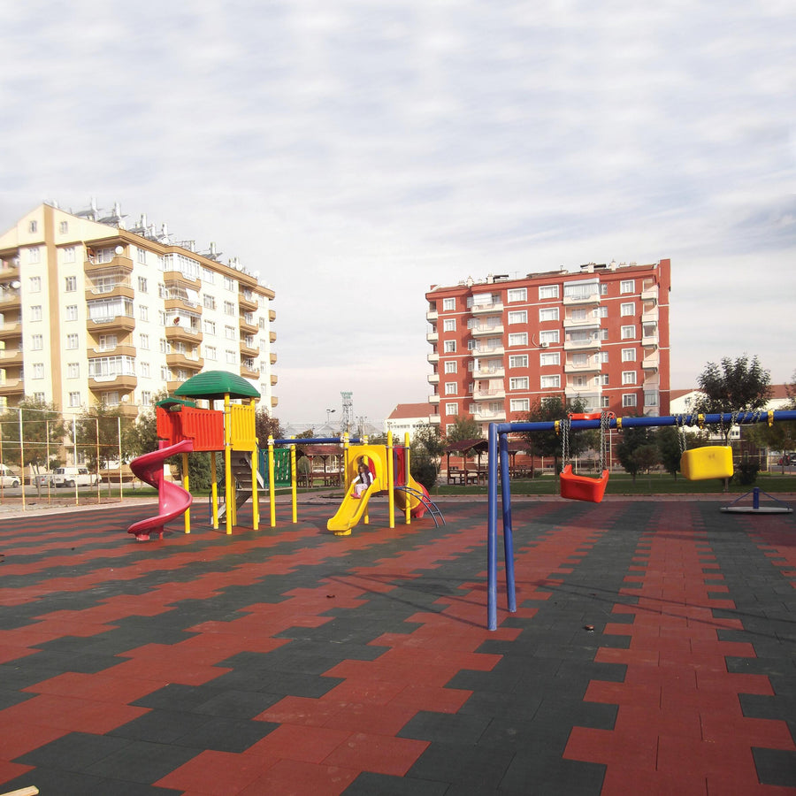 Piastrella antishock verde 50x50