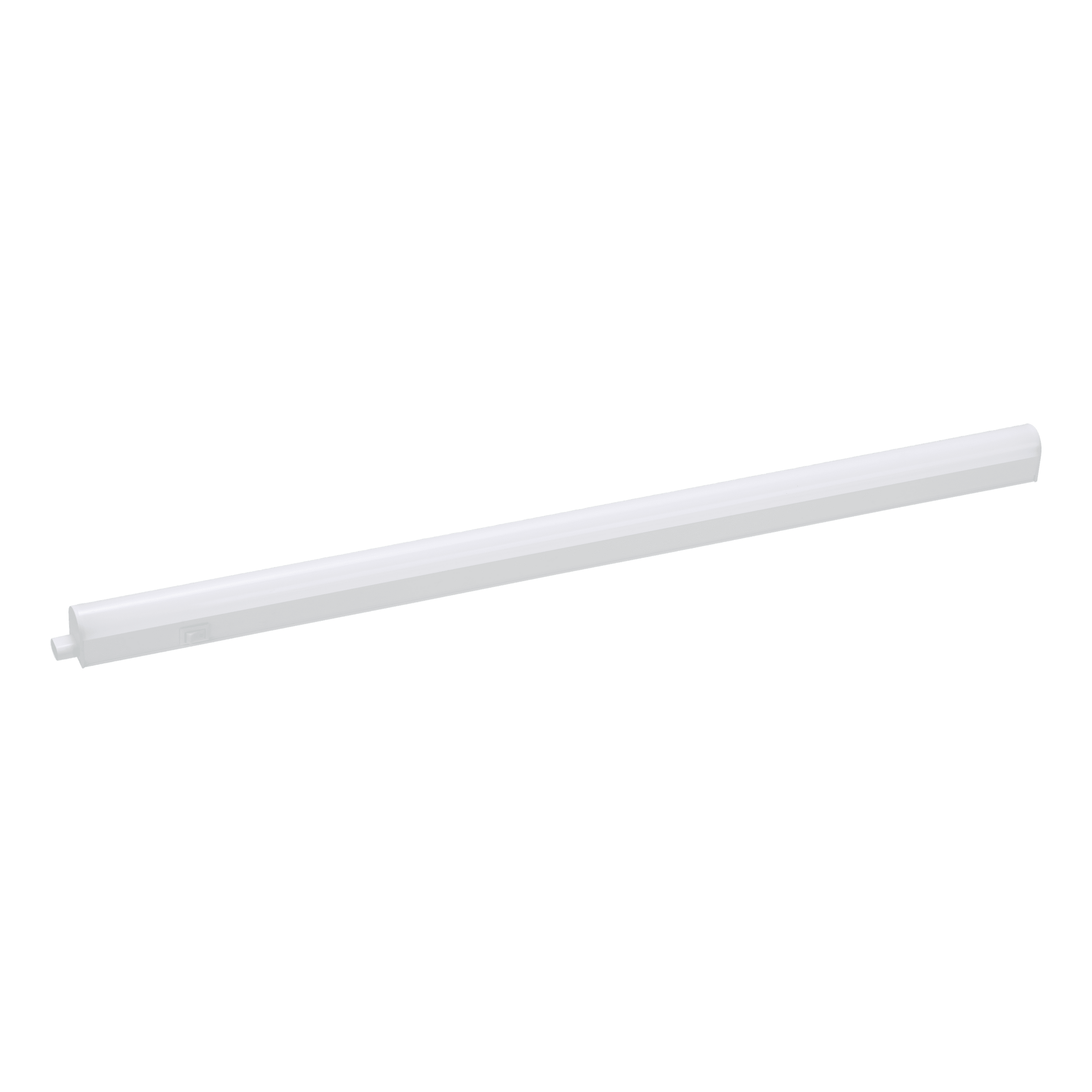 White plastic under-cabinet strip lights, 55 cm, 7W LED, natural light