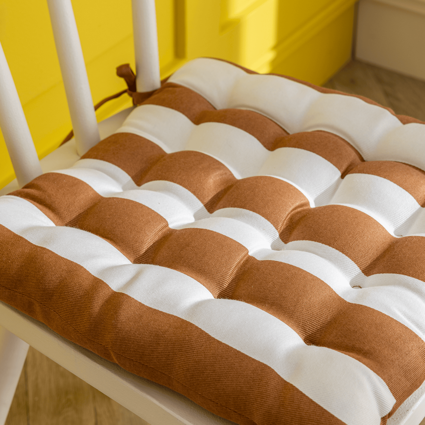 Lunor chair pad, terracotta, 40x40x5 cm