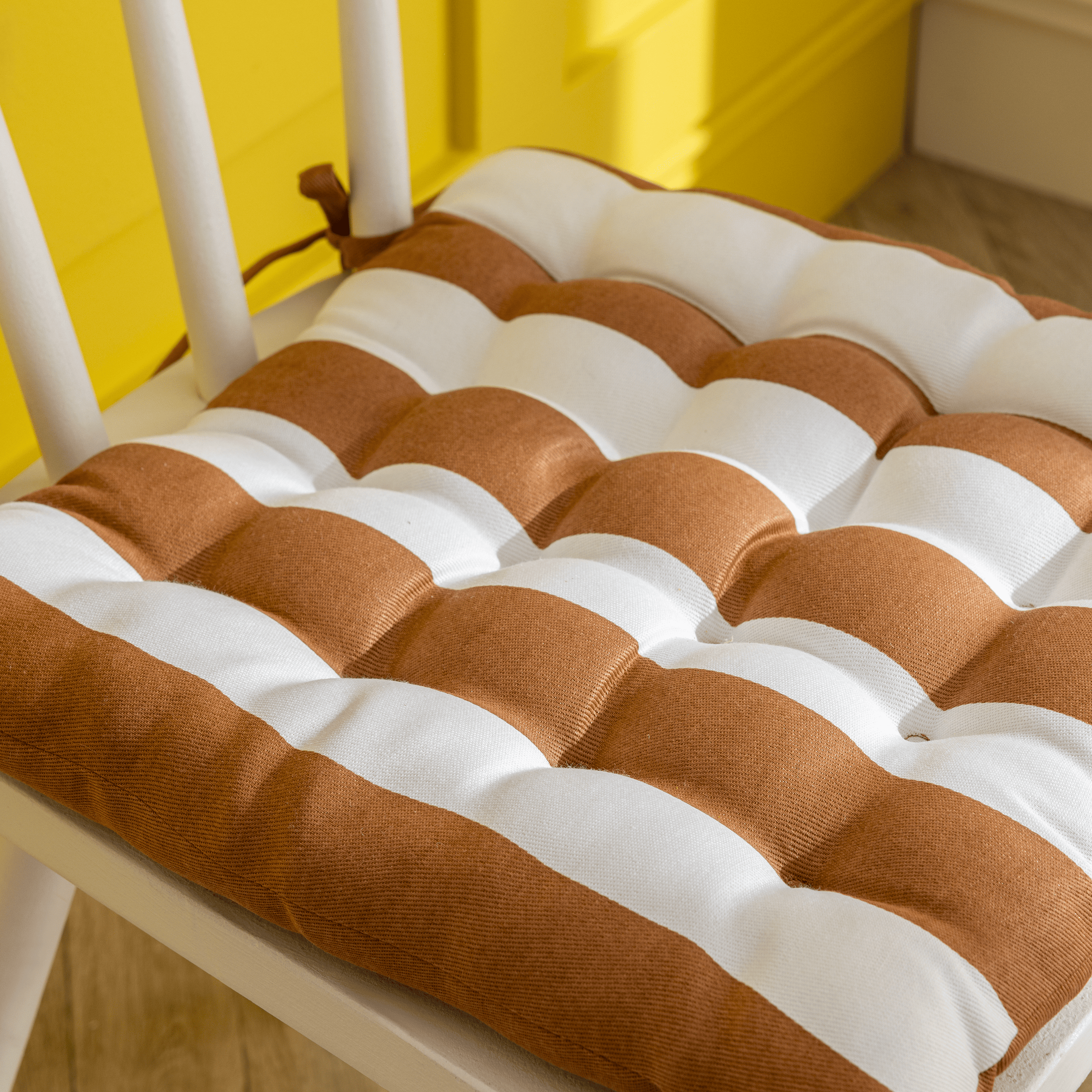 Lunor chair pad, terracotta, 40x40x5 cm