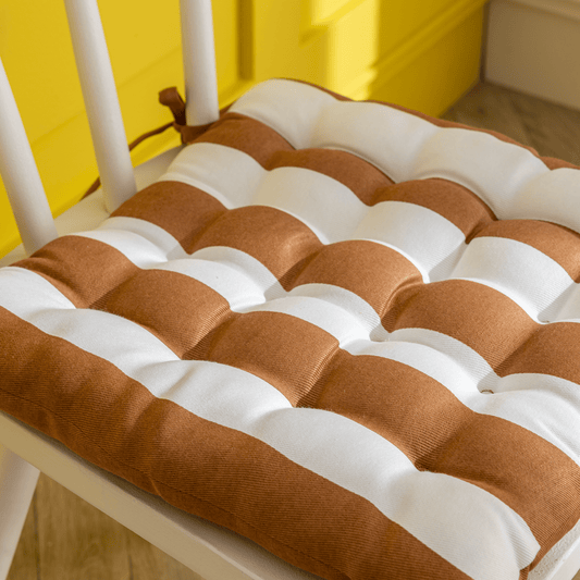 Lunor chair pad, terracotta, 40x40x5 cm