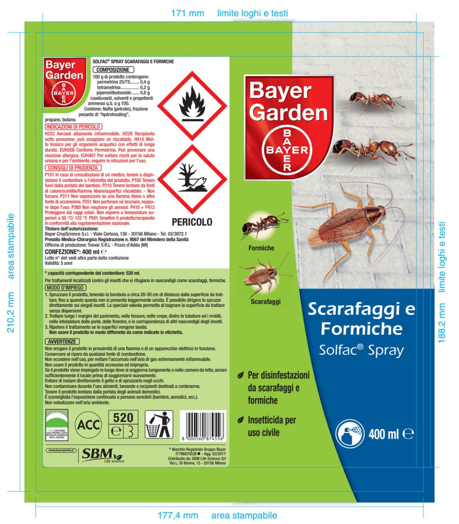Bricocenter COCKROACH AND ANT SPRAY FASTION SPRAY 400 ML EN