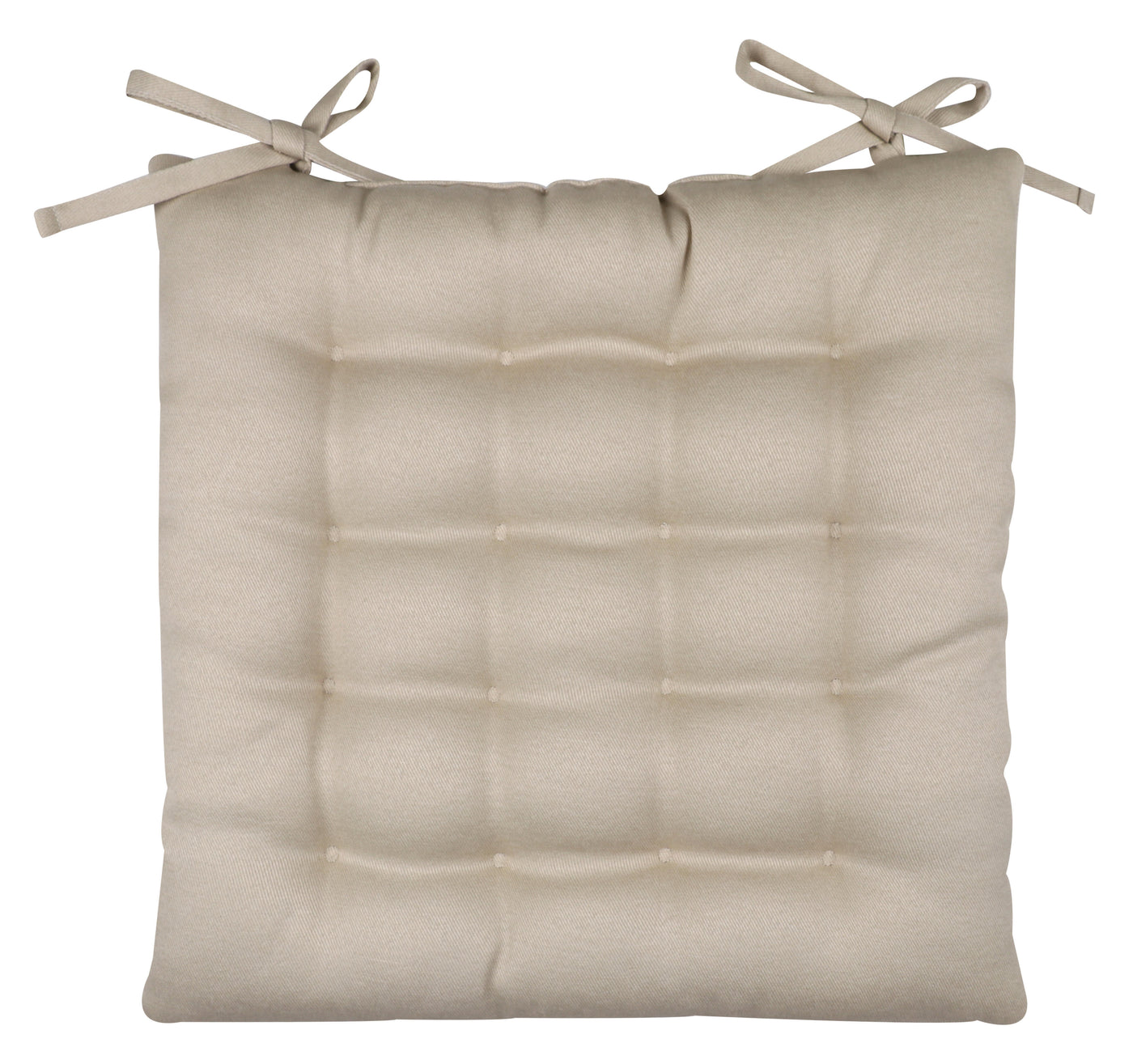 Lunor chair pad, beige, 40x40x5 cm