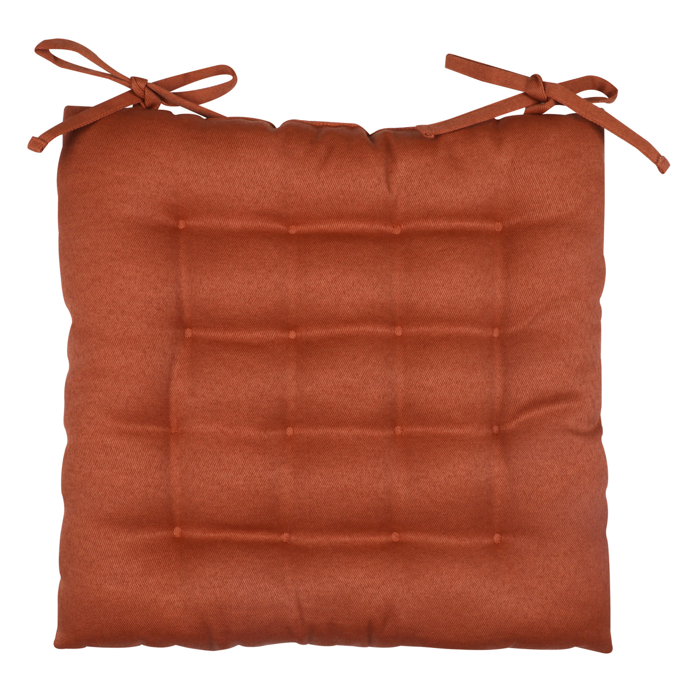 Lunor chair pad, terracotta, 40x40x5 cm