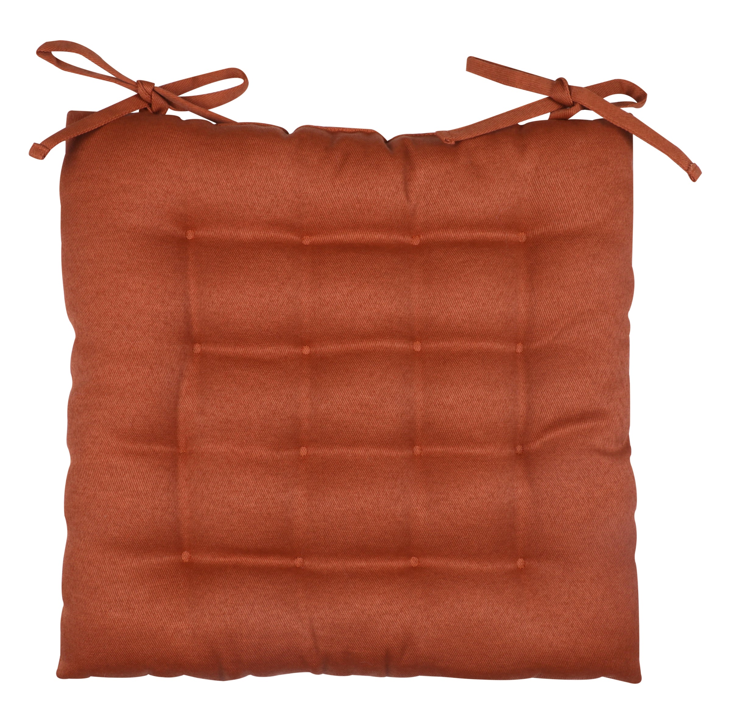 Lunor chair pad, terracotta, 40x40x5 cm