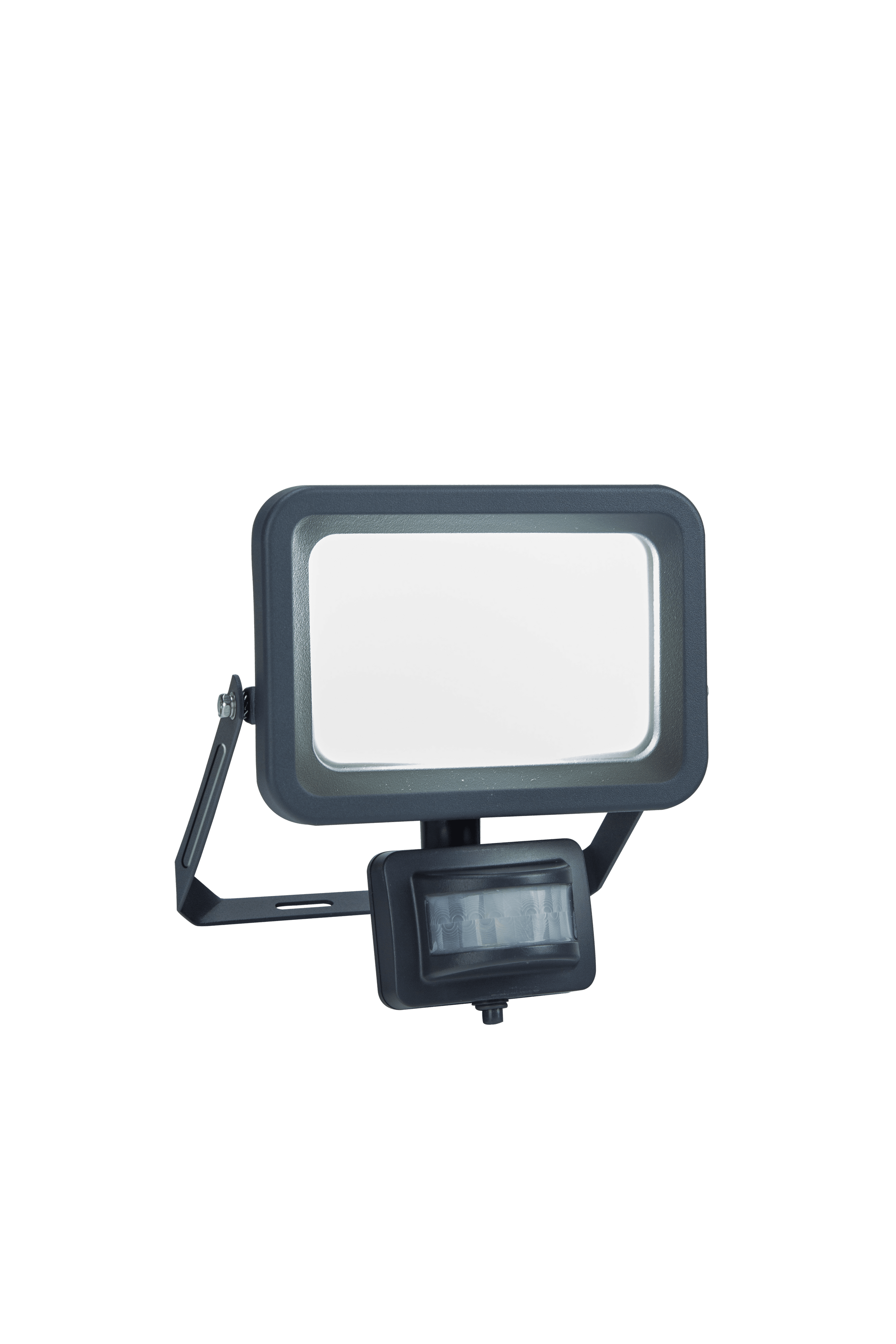 yonkers aluminium floodlight grey 18.9x7 cm led 30w cct light motion sensor