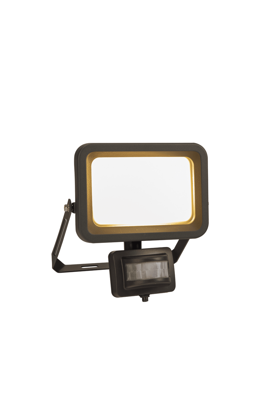 yonkers aluminium floodlight grey 18.9x7 cm led 30w cct light motion sensor