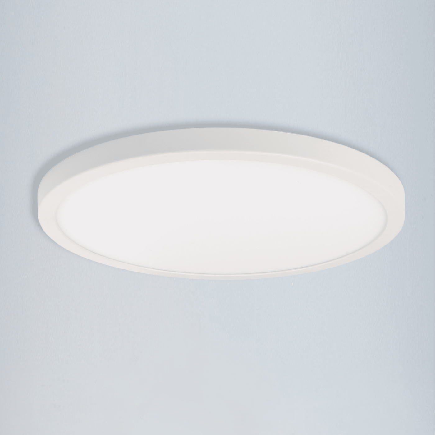 Sanoa white aluminium ceiling light, 30 x 2 cm, 28 W LED, dimmable colour temperature, IP44