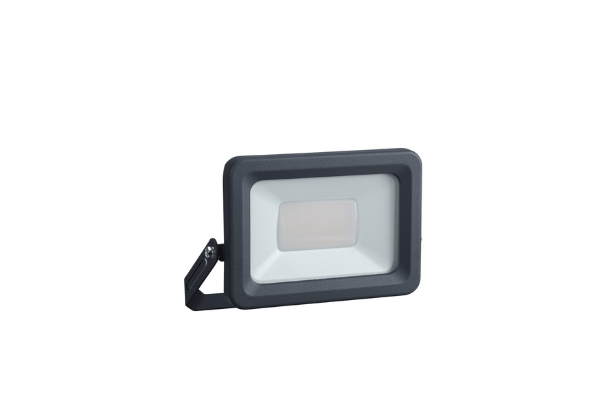Proiettore yonkers alluminio grigio 13x6.5 cm led 20w luce naturale ip65