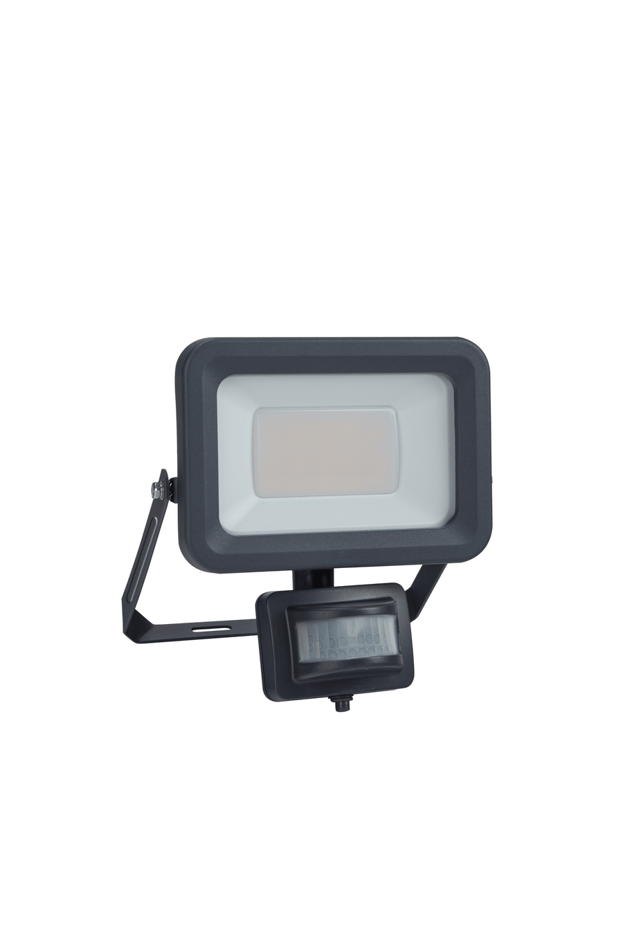 yonkers aluminium floodlight grey 18.9x7 cm led 30w cct light motion sensor