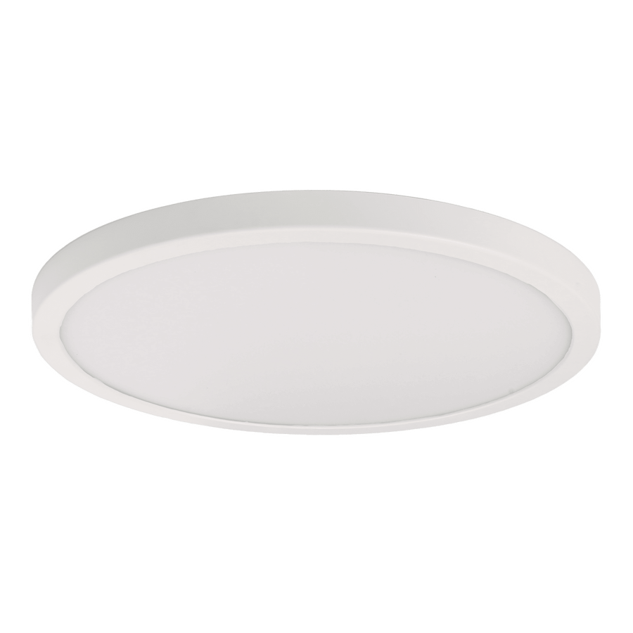 Sanoa white aluminium ceiling light, 30 x 2 cm, 28 W LED, dimmable colour temperature, IP44