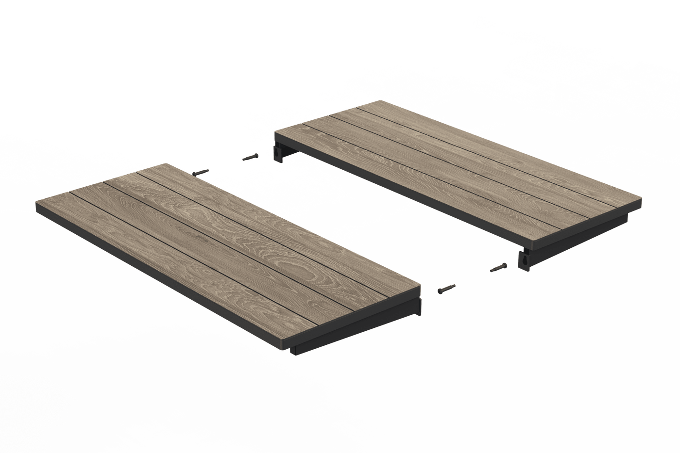 Porto Keter extendable garden table, anthracite polypropylene, 153/229 x 90 cm