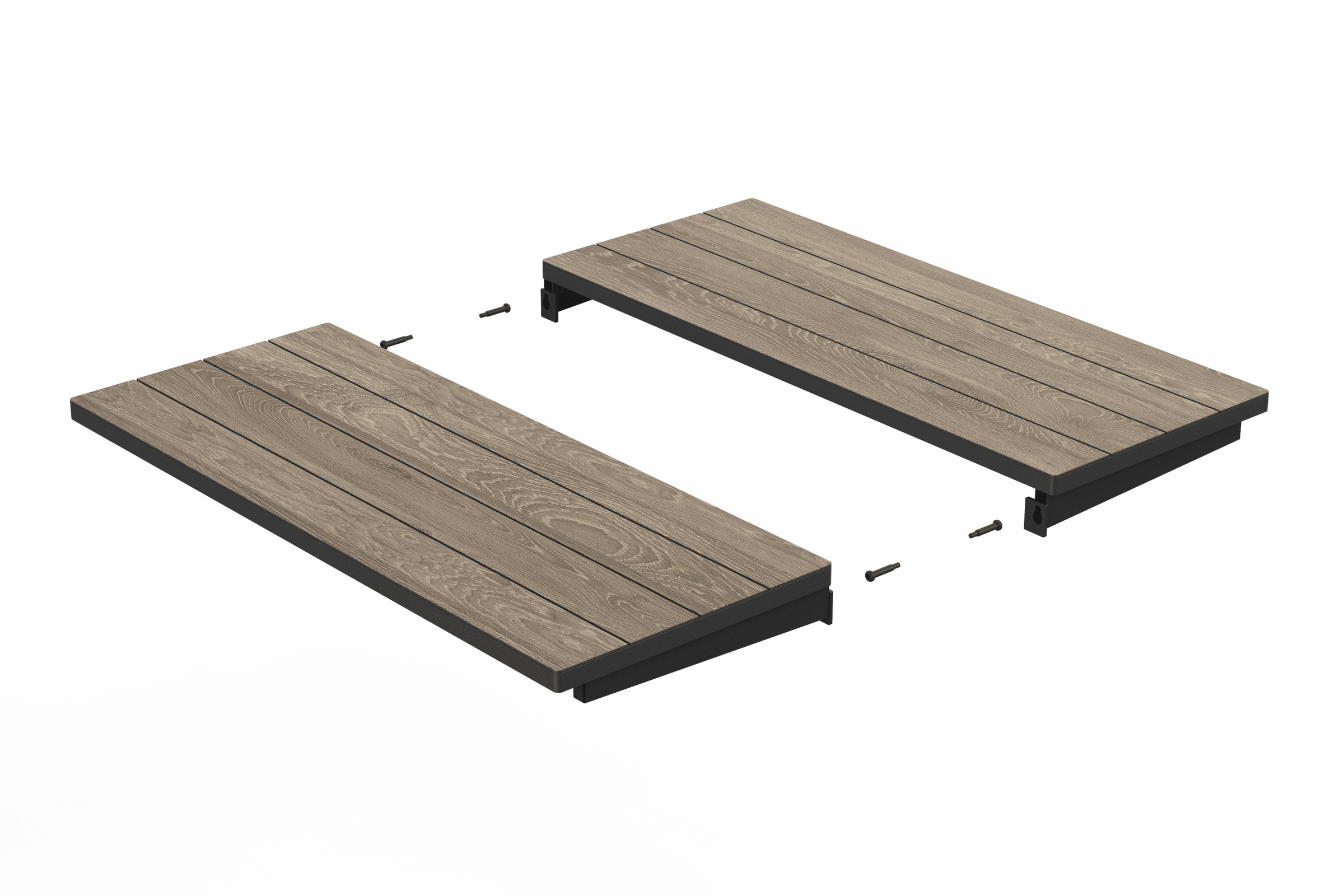 Porto Keter extendable garden table, anthracite polypropylene, 153/229 x 90 cm