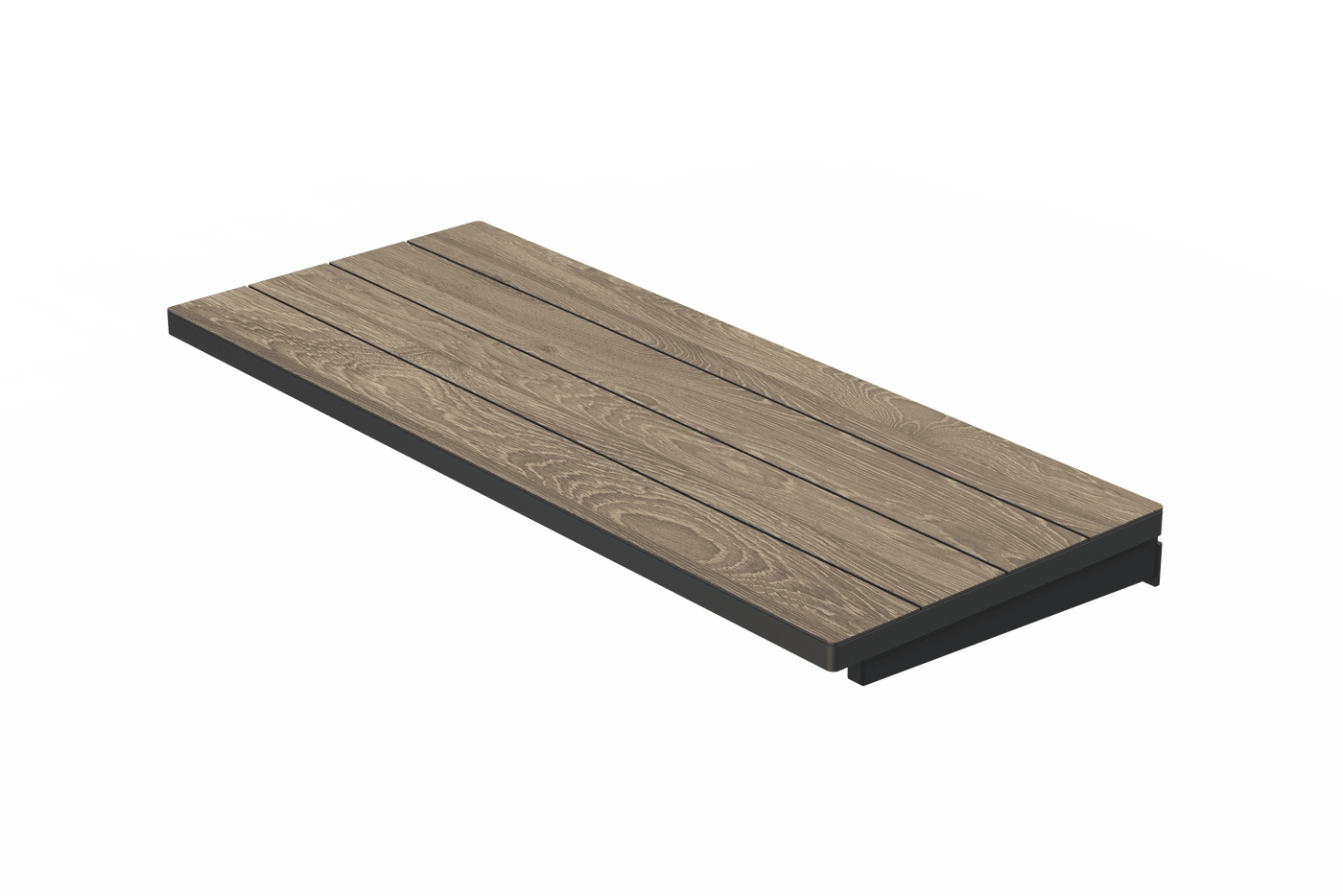 Porto Keter extendable garden table, anthracite polypropylene, 153/229 x 90 cm