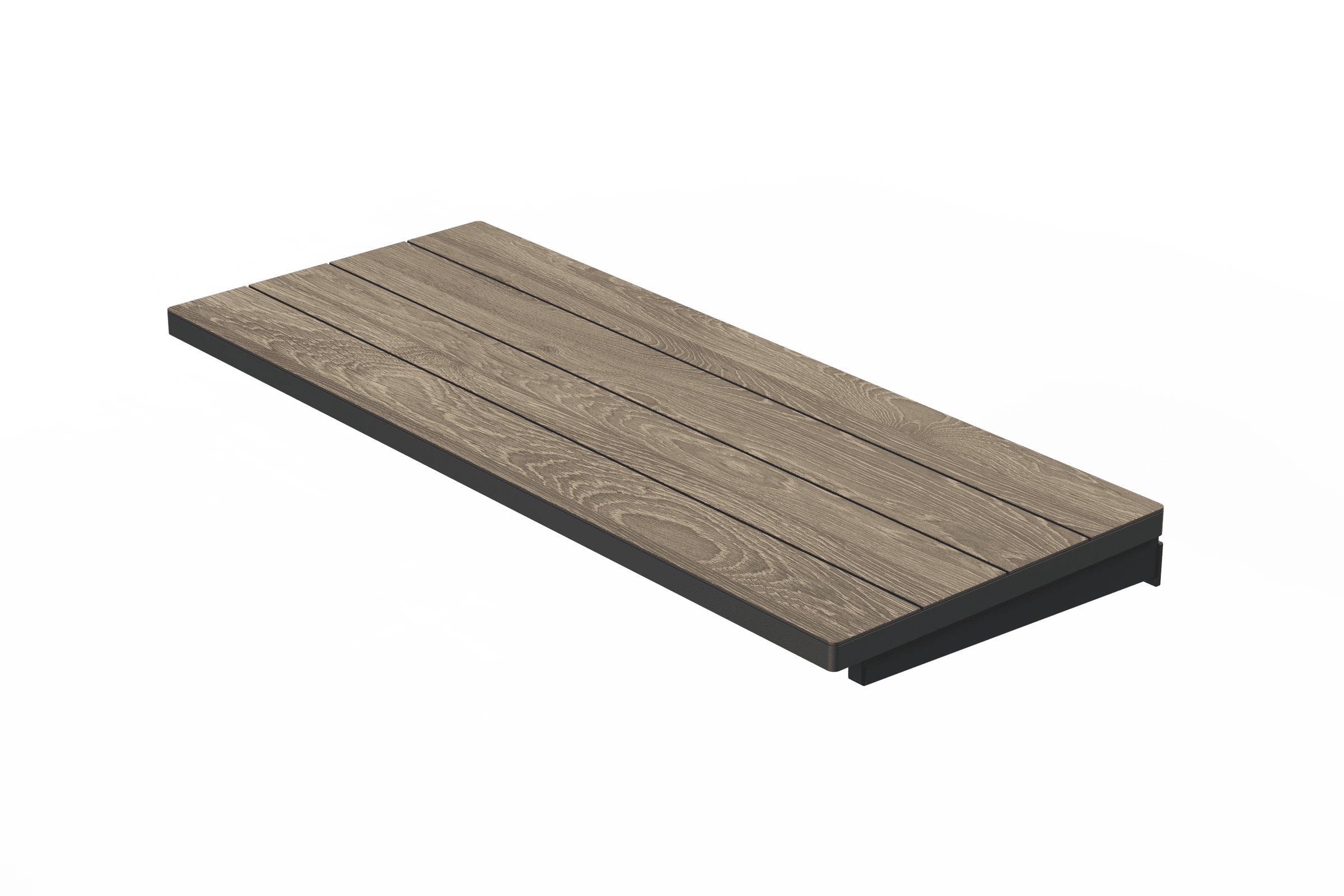 Porto Keter extendable garden table, anthracite polypropylene, 153/229 x 90 cm