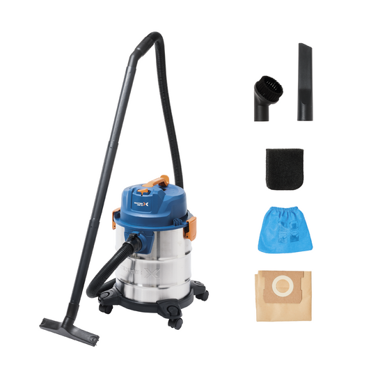 Dexter 20-litre all-purpose vacuum cleaner, 1330W, with stainless steel tank