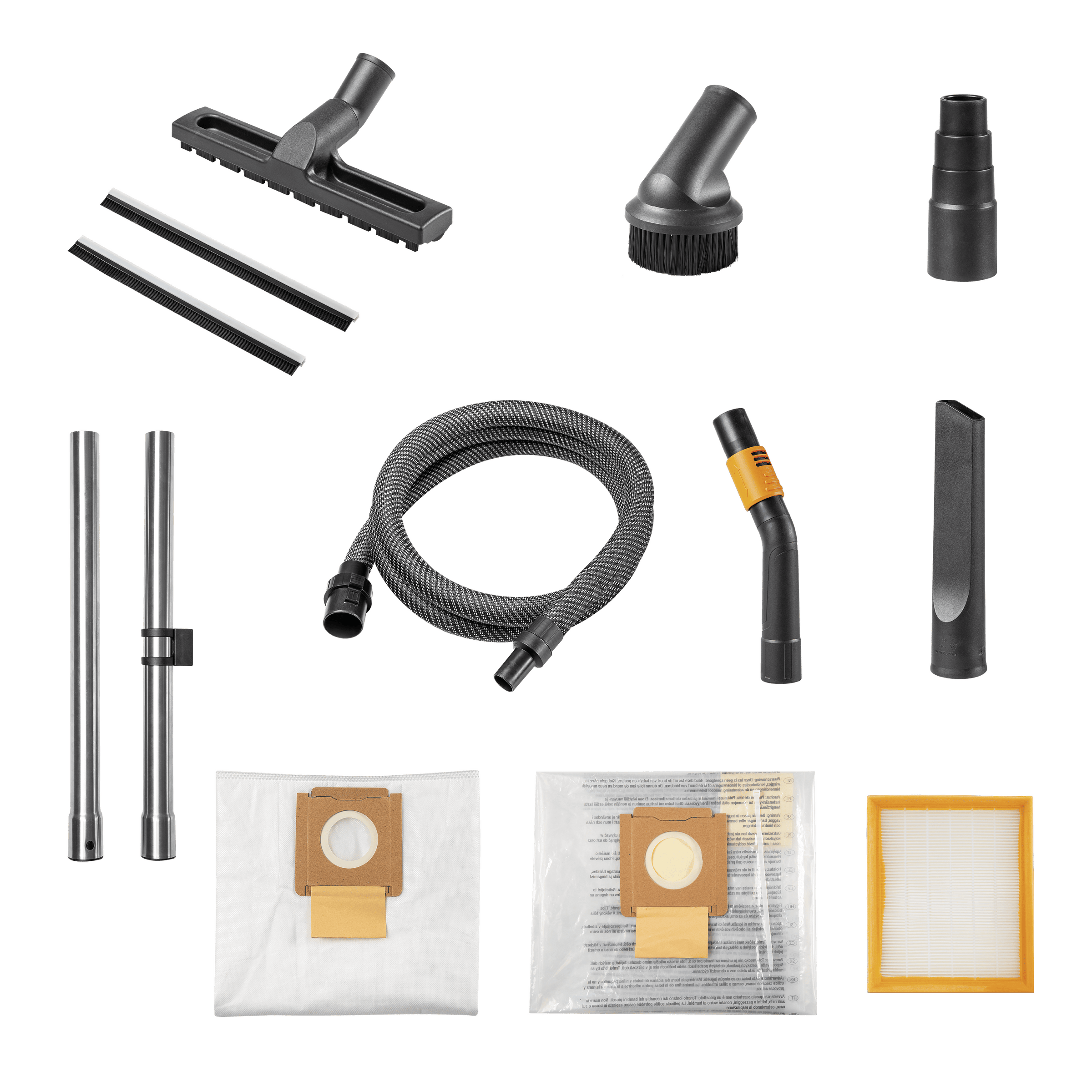 Bidone aspiratutto dexter pro 30l 1350w con capacita' per intonaco serbatoio in plastica