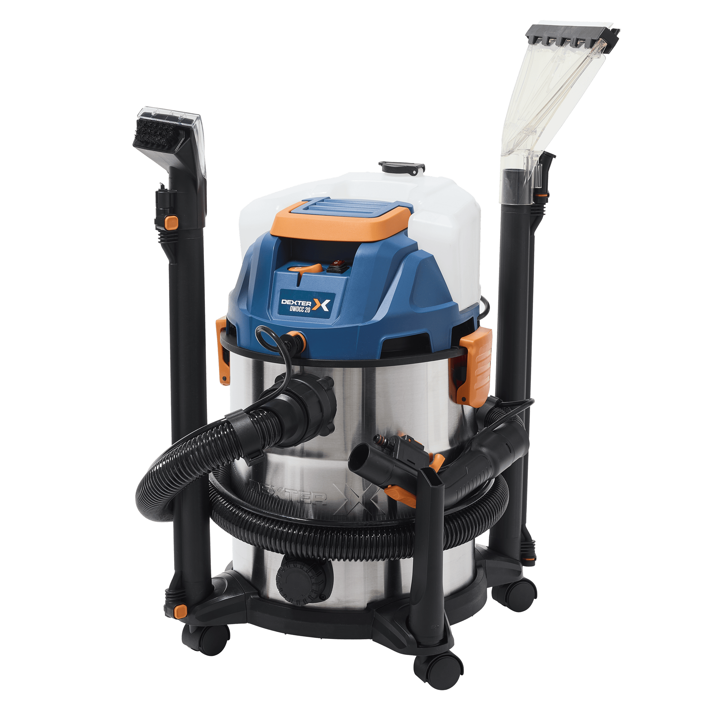 Dexter 3-in-1 20-litre 1600W all-purpose vacuum cleaner with stainless steel tank