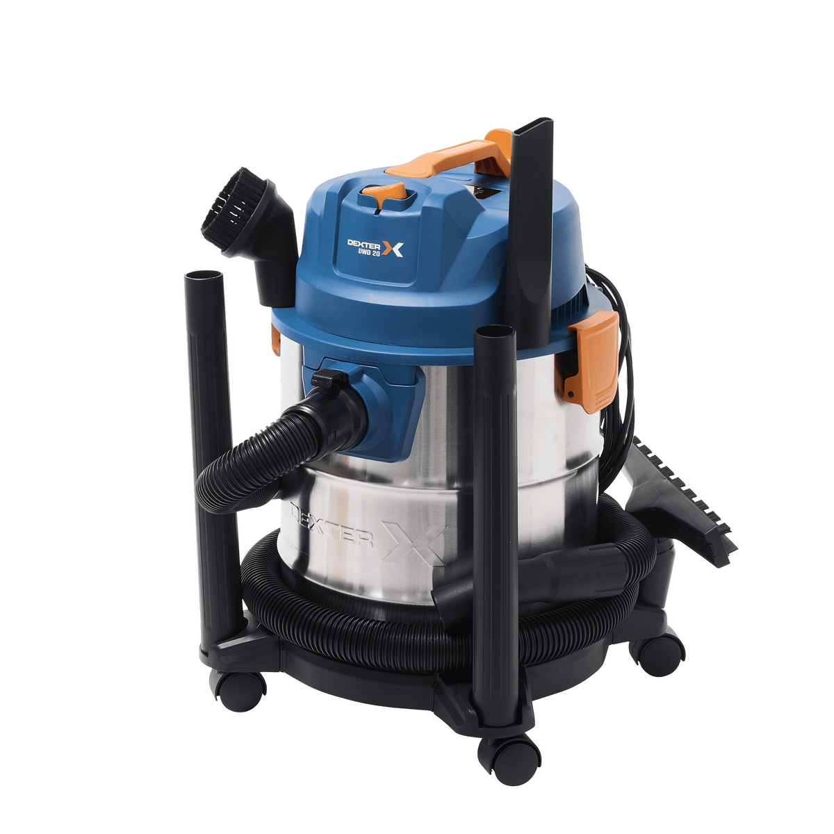 Dexter 20-litre all-purpose vacuum cleaner, 1330W, with stainless steel tank