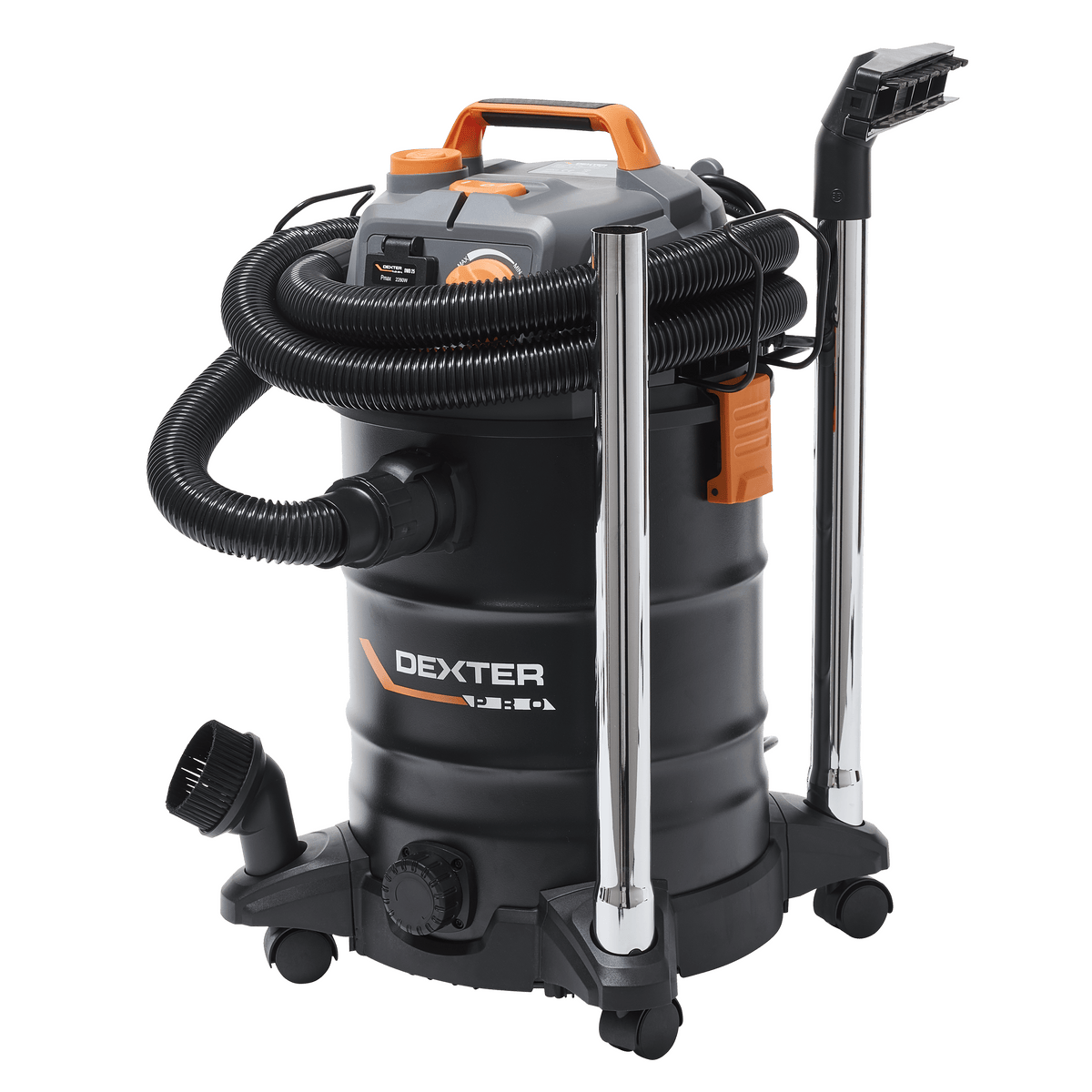 Dexter Pro 25-litre 1,400-watt all-purpose vacuum cleaner with steel tank