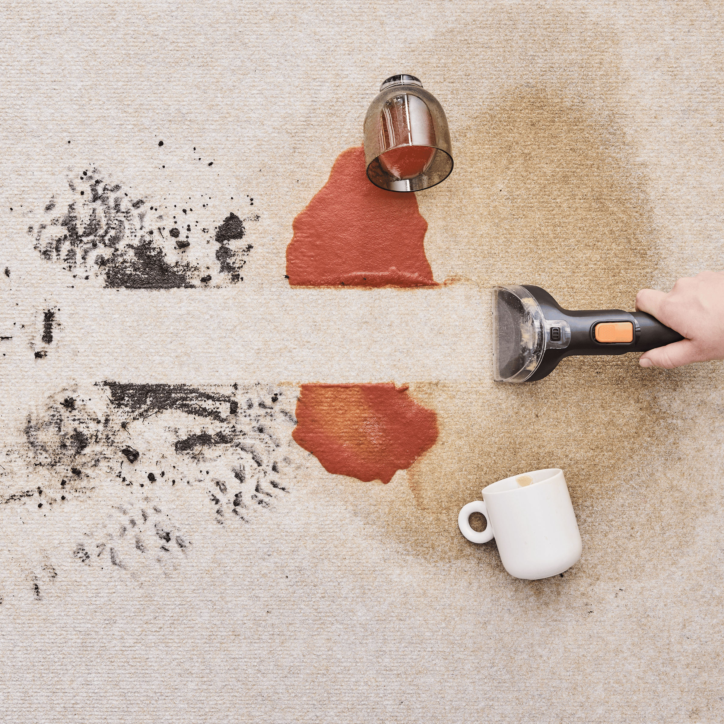 Dexter 900W carpet and fabric vacuum cleaner with ABS tank