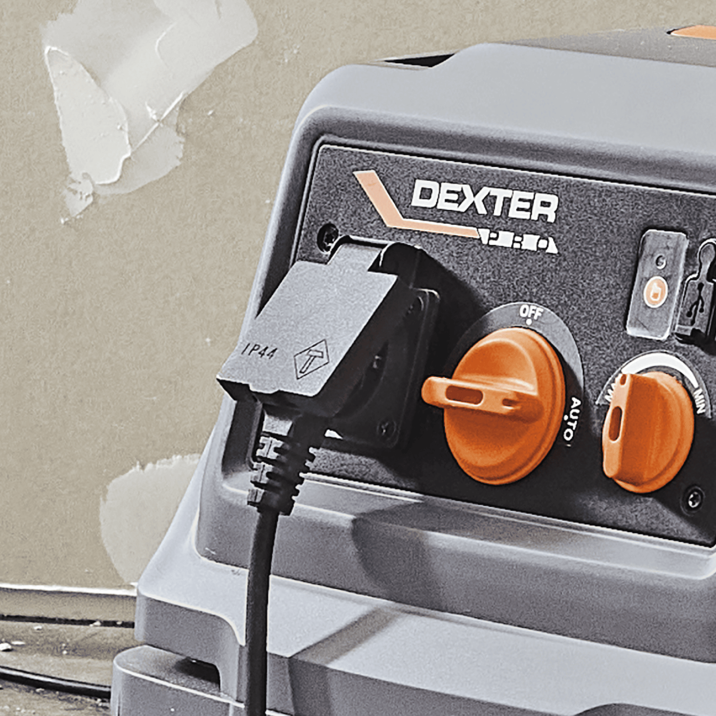 Bidone aspiratutto dexter pro 30l 1350w con capacita' per intonaco serbatoio in plastica