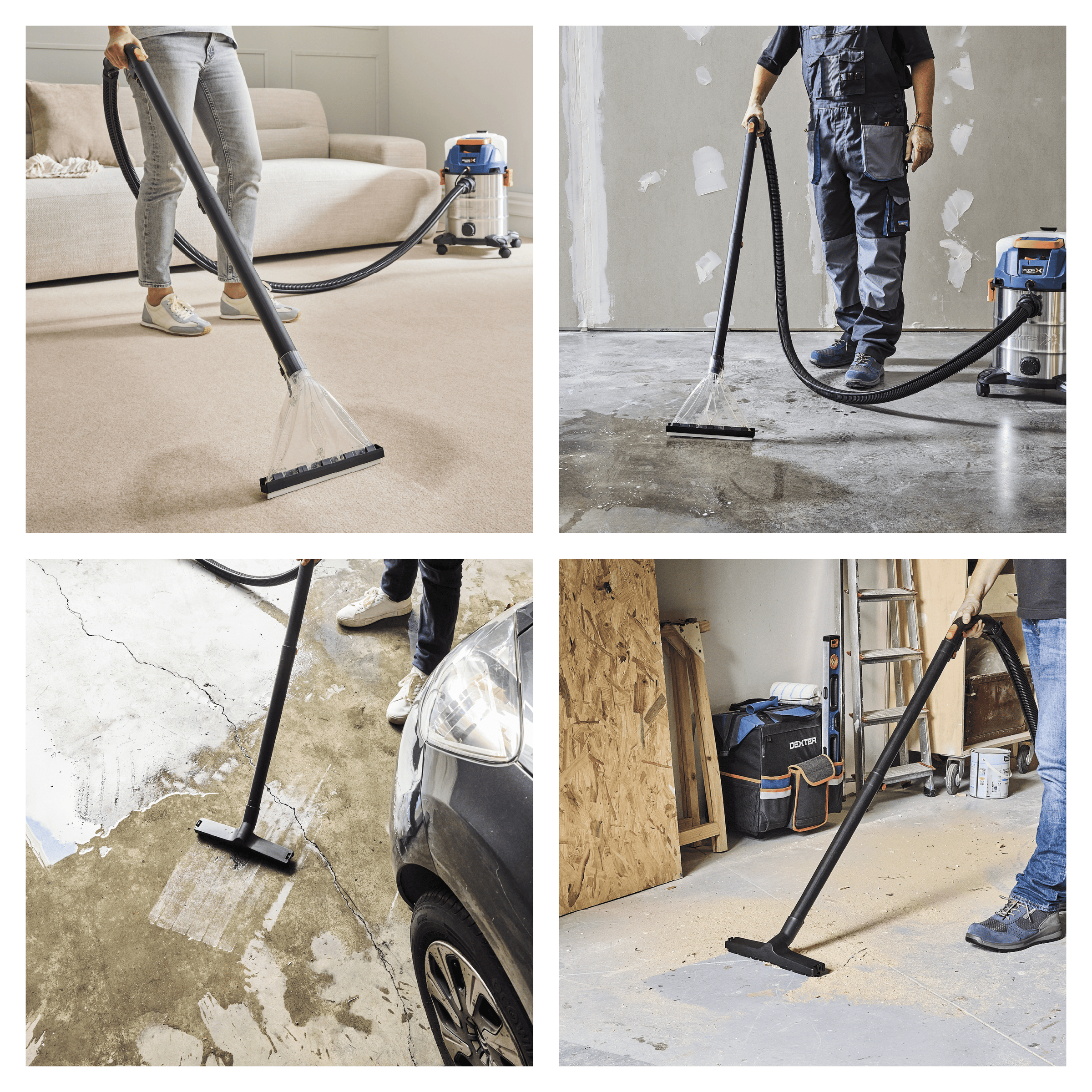 Dexter 3-in-1 20-litre 1600W all-purpose vacuum cleaner with stainless steel tank