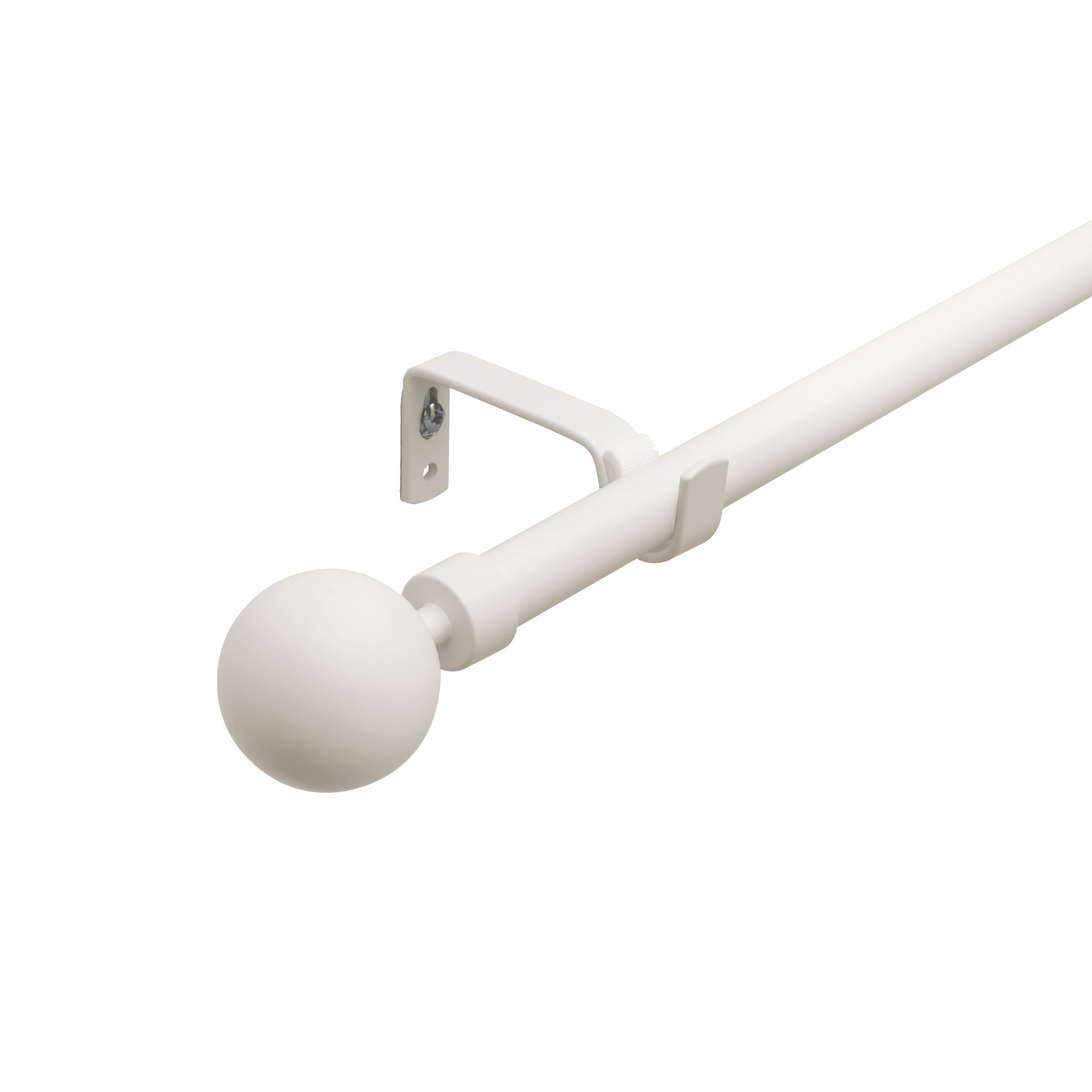 Metal ball re-hanging kit, matt white, d16/19, 210–385 cm