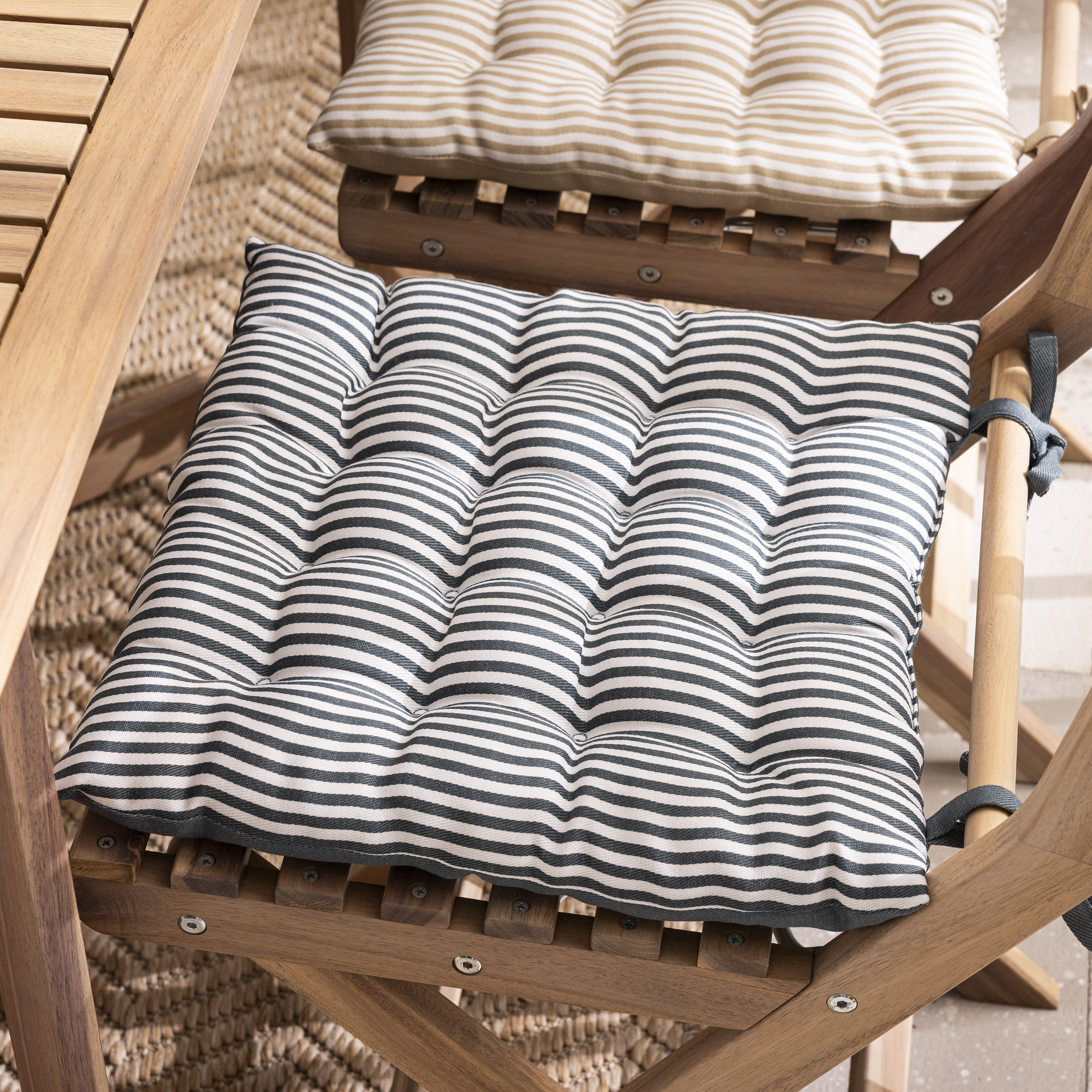 Lunor chair pad, blue, 40x40x5 cm
