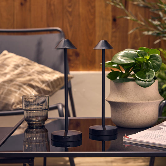 2 Pethip LED table lamps, IP54