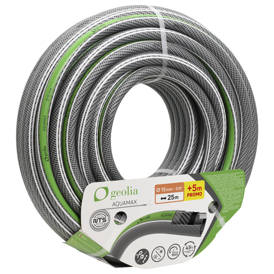 Aquamax watering hose, 15 mm in diameter, 25 metres + 5 metres free Geolia