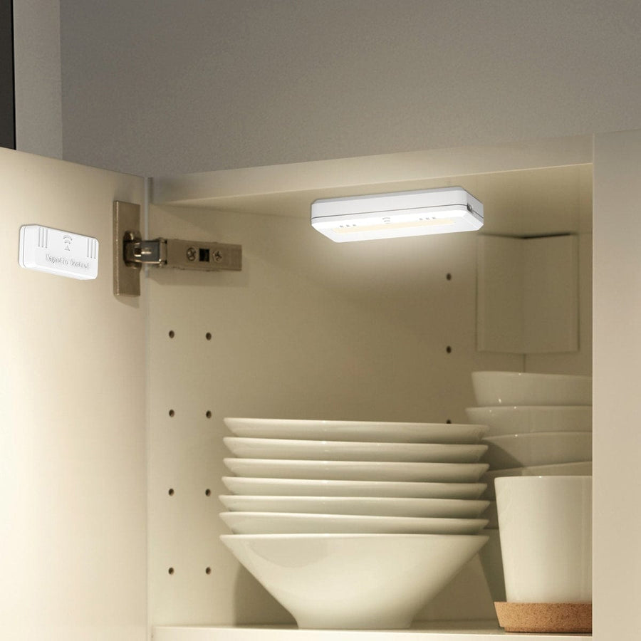 Bricocenter CABINET AND DRAWER LIGHT KIT WHITE PLASTIC LED 0.5W WITH BATTERY 2 PCS.