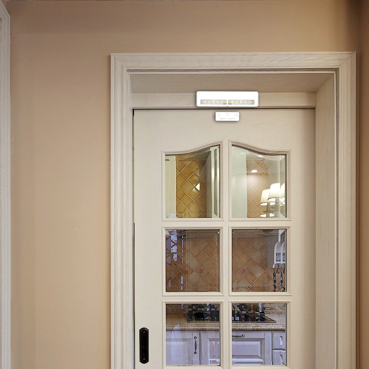 Bricocenter CABINET AND DRAWER LIGHT KIT WHITE PLASTIC LED 0.5W WITH BATTERY 2 PCS.