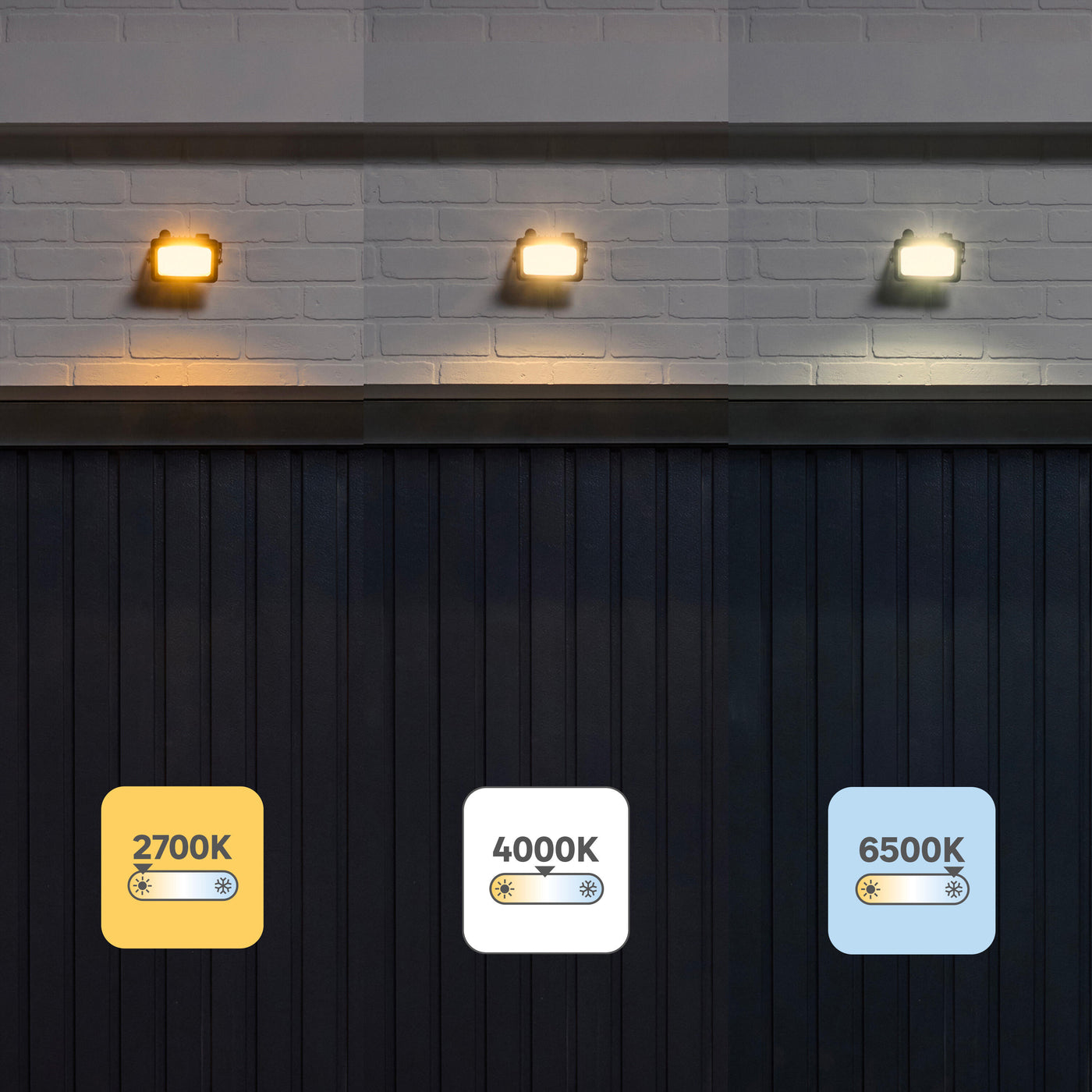 Yonkers grey aluminium spotlight, 11.5 x 6.5 cm, 10W LED, CCT, IP65