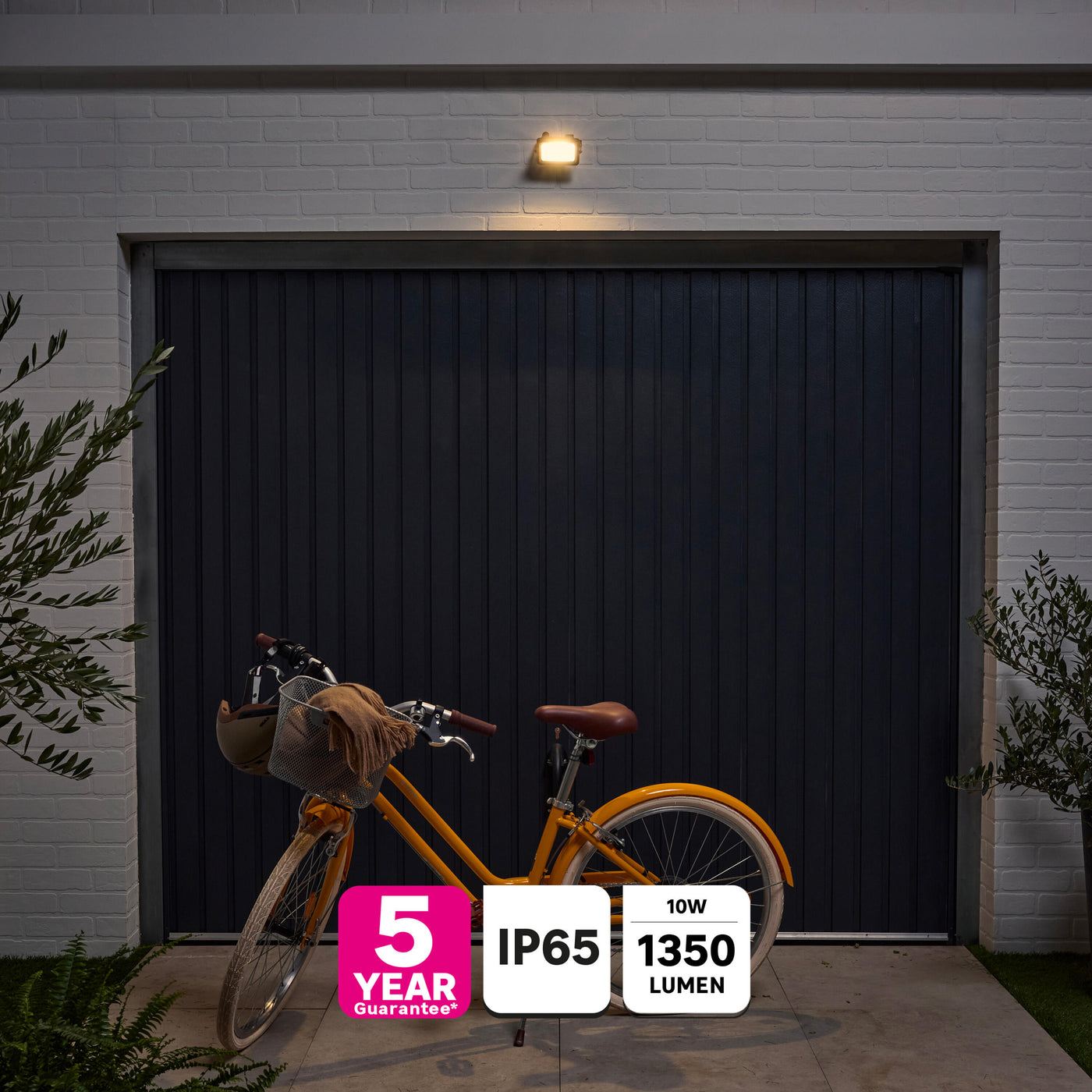 Yonkers grey aluminium spotlight, 11.5 x 6.5 cm, 10W LED, CCT, IP65