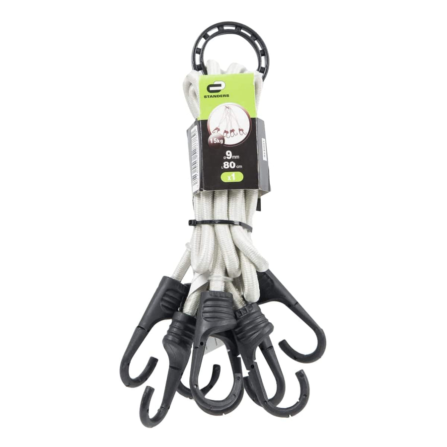 Bricocenter ELASTIC CORDS W/HOOK 9MMX80CM GRAY