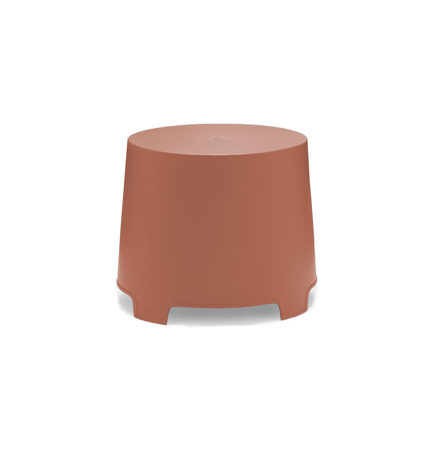 Lem terracotta coffee table, 38x46x40 cm, stackable, made of polypropylene