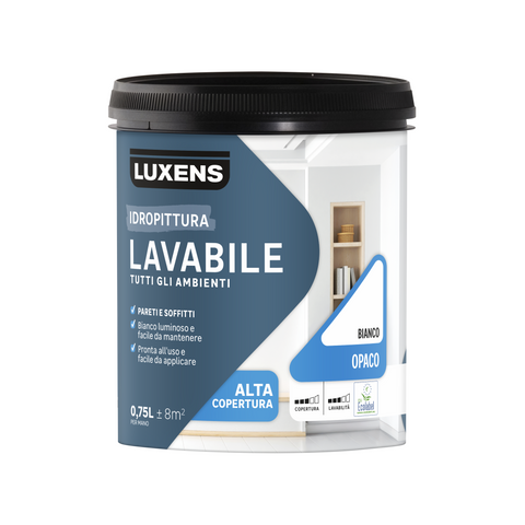 Luxens decarbonated washable white paint, 750ml