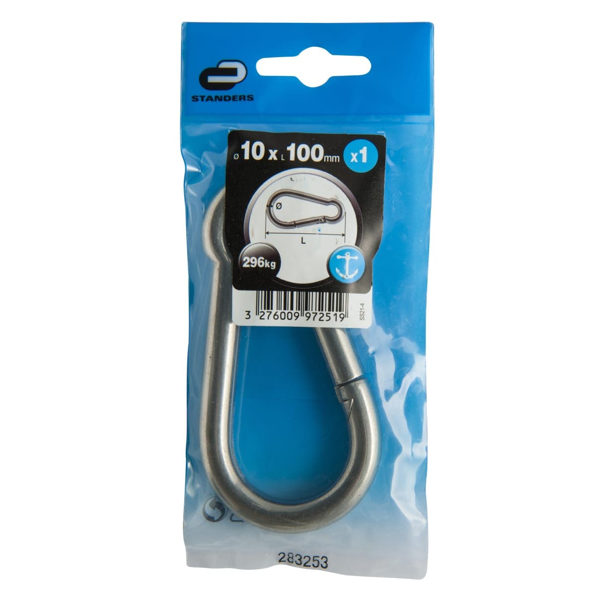 Bricocenter STAINLESS FIREMAN CARABINER 333KG D10MM L1
