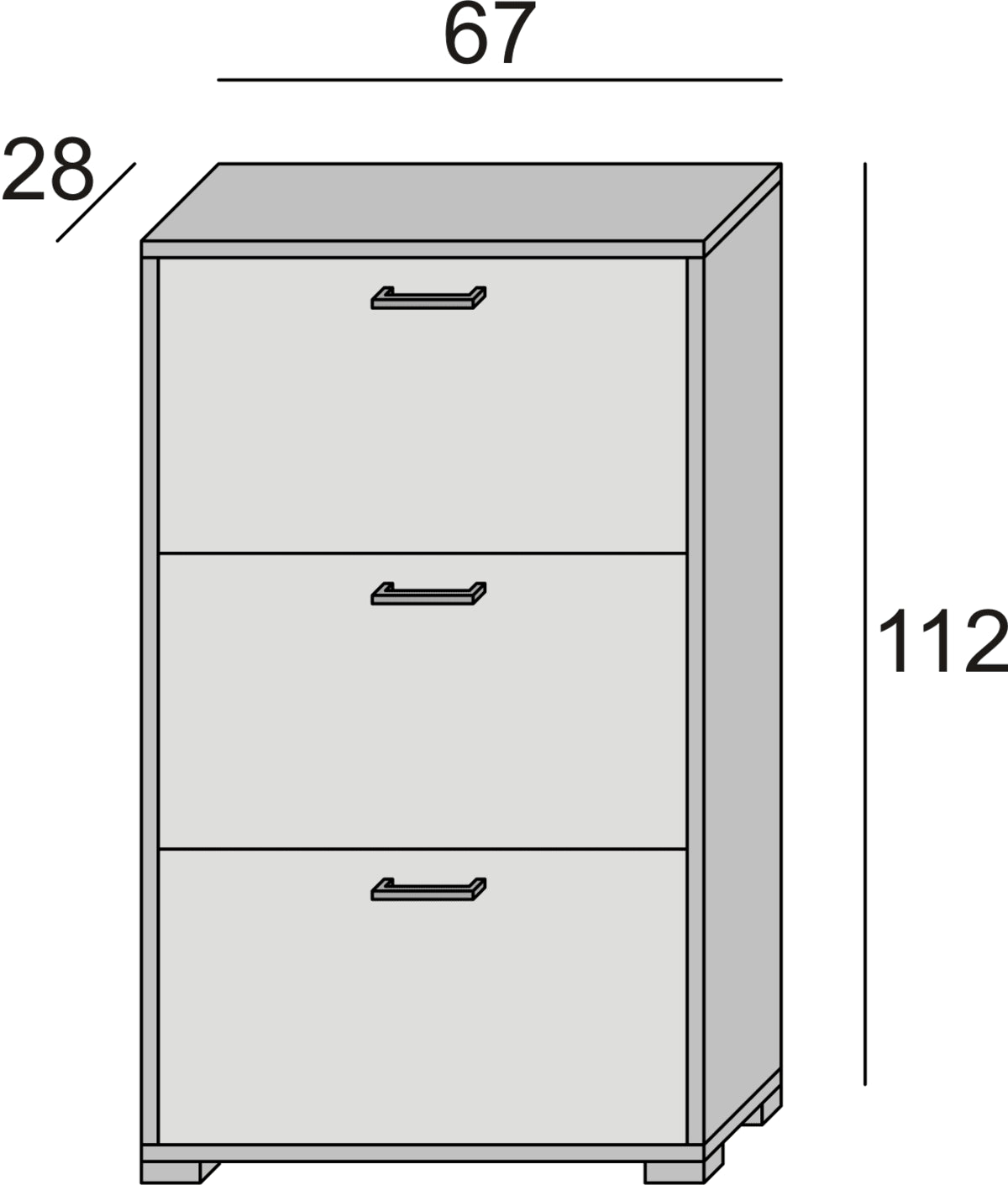 JIGSAW KIT 3 DOORS 28 WHITE CONCRETE DOORS