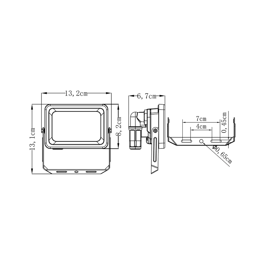 Proiettore yonkers alluminio grigio 11.5x6.5 cm led 10w cct ip65