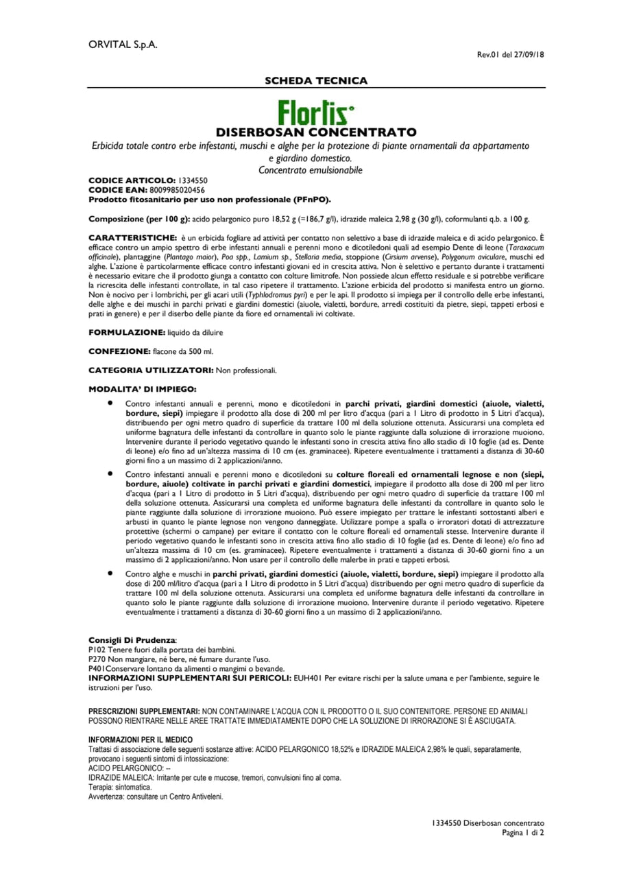 Bricocenter HERBICIDE HERBICIDE CONCENTRATE 500 ML