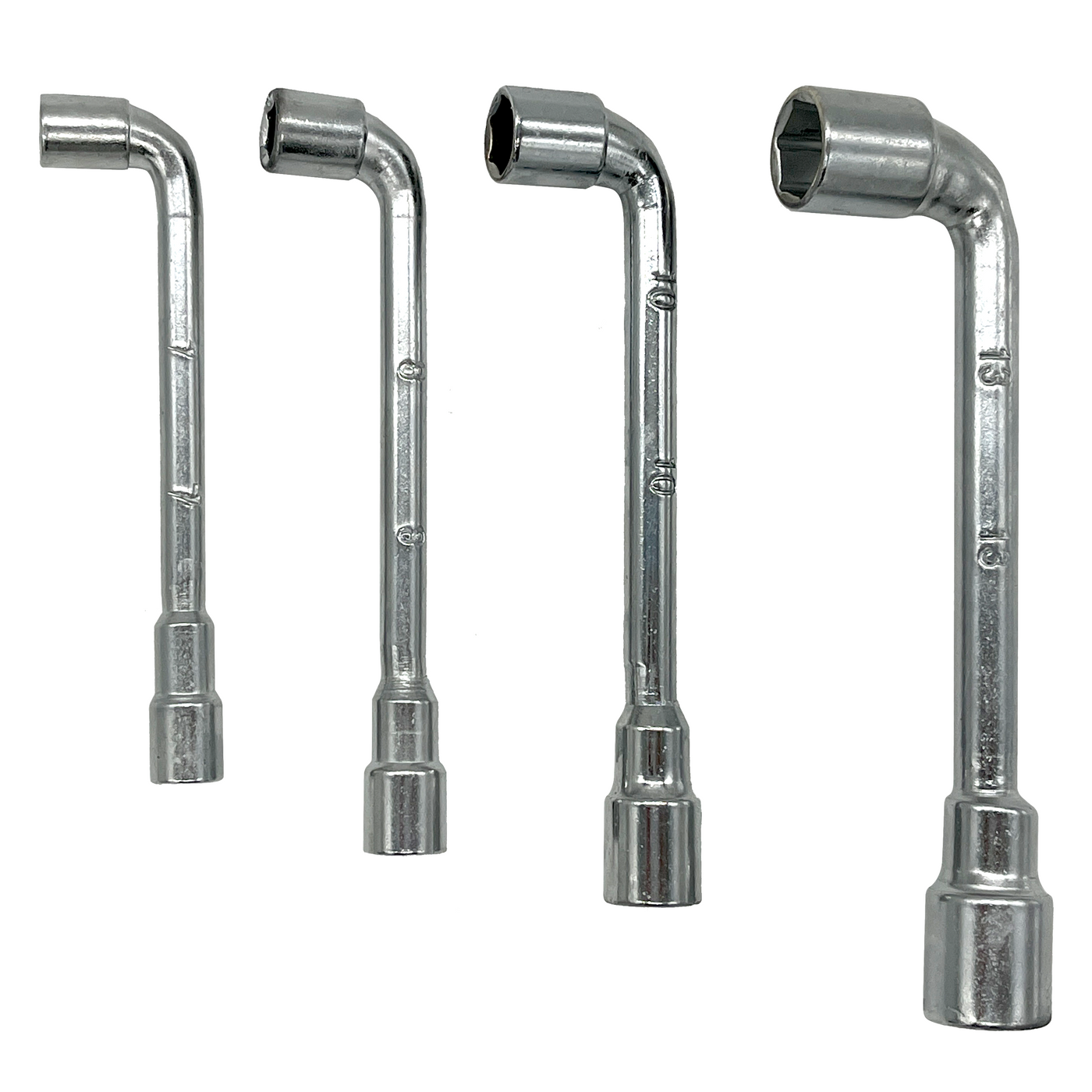 4-piece socket set: 7mm, 8mm, 10mm and 13mm