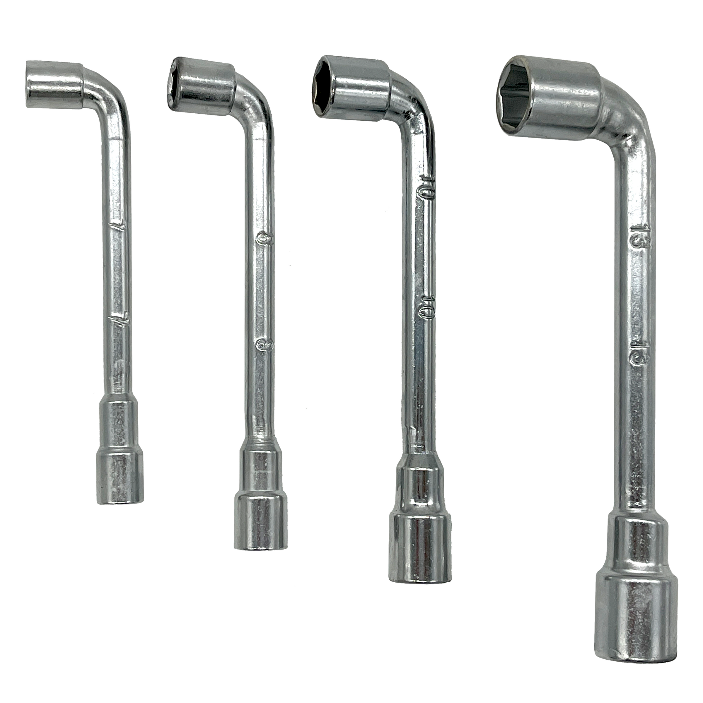 4-piece socket set: 7mm, 8mm, 10mm and 13mm