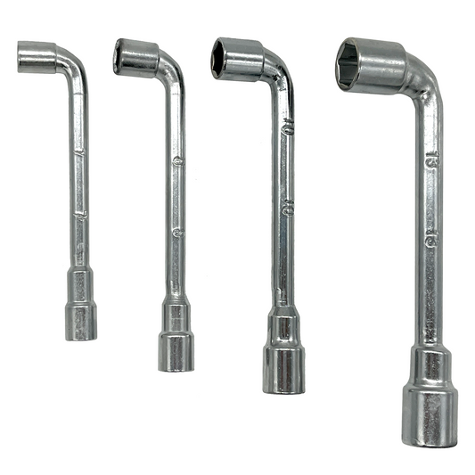 4-piece socket set: 7mm, 8mm, 10mm and 13mm