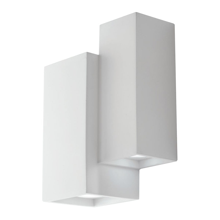 Bricocenter FOSTER WALL LIGHT WHITE PLASTER 16X22X9 CM 4XGU10=28W