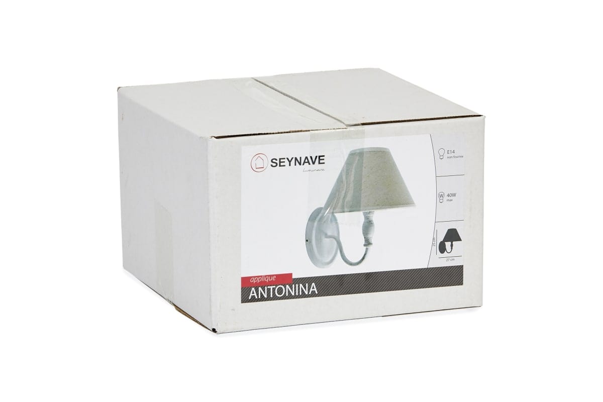 Bricocenter ANTONINA IRON WHITE WALL LIGHT 20 CM E14=40W