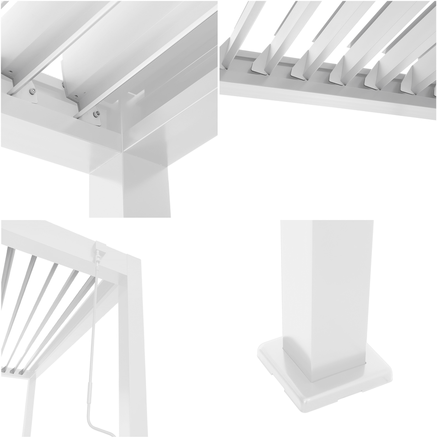 Clima Astra bioclimatic aluminium pergola, 300x393, white Naterial