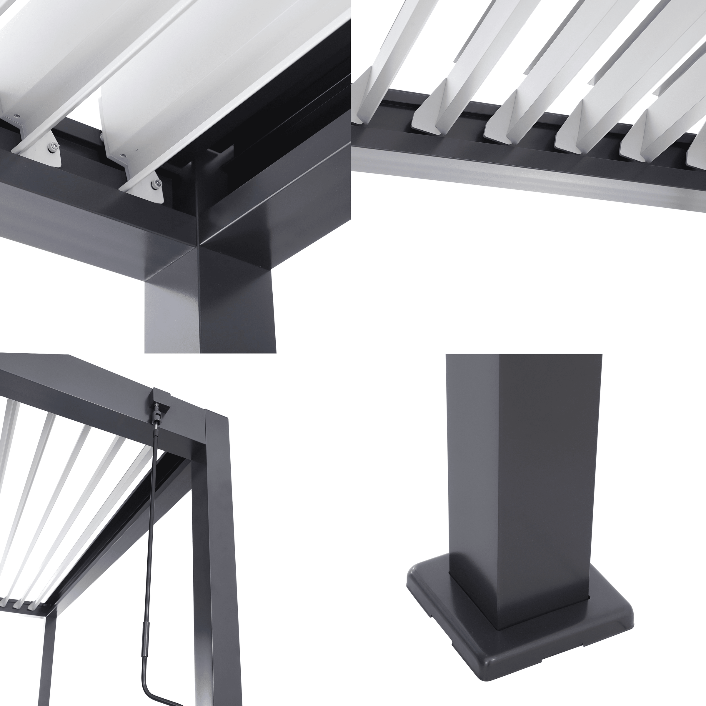 Clima Astra bioclimatic aluminium pergola, 300x393, anthracite, Naterial