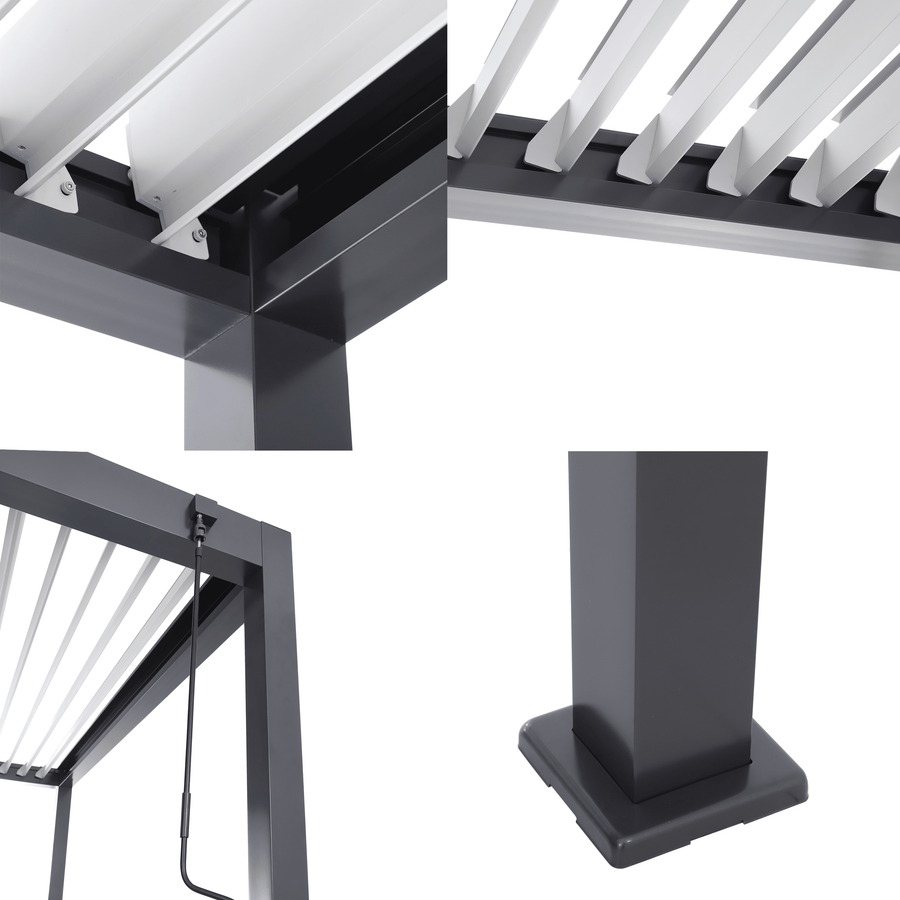 Clima Astra bioclimatic aluminium pergola, 300x393, anthracite, Naterial